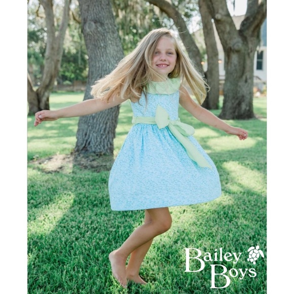 The Bailey Boys Forget Me Not Charming Floral Polka Dot Dress